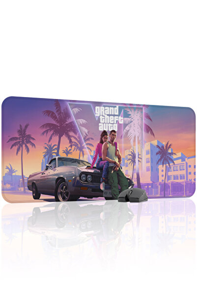 mousepad bastir Gta 6 Non-Slip Stitched Rubber Gaming Mousepad V5 - 90X40 XXL...