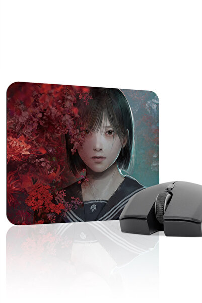 mousepad bastir لوحة ماوس الألعاب المطاطية المخيطة من سايلنت هيل مانع للانزلا...