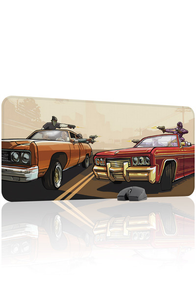 mousepad bastir GTA San Andreas Αντιολισθητικό Ραμμένο λαστιχένιο mousepad ga...