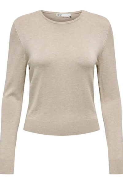 ONLY Women's Light Grey-Beige Sweater 15333989