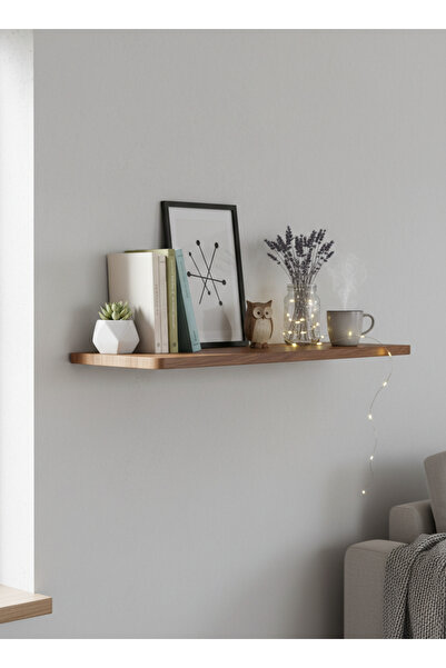 Living Simple Modern Wooden Wall Shelf Design 80 cm