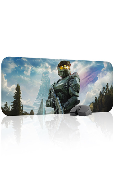 mousepad bastir Halo Non-Slip Stitched Rubber Gaming Mousepad V1 - 70X30 XL G...
