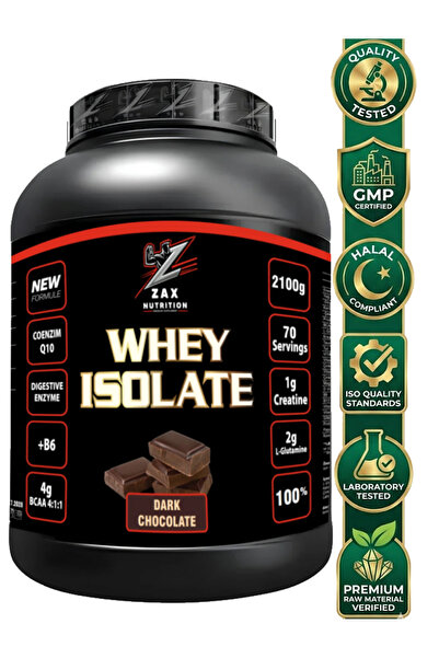 zax nutrition İzole Whey Protein Tozu 2100 GR %100 İZOLE PROTEİN TOZU çikolatalı