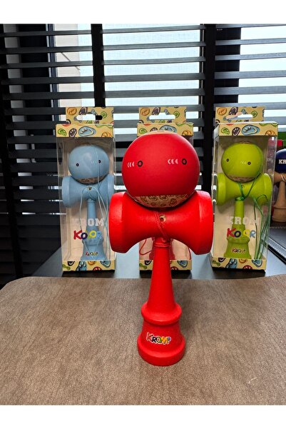 Krom Kendama KENDAMA KROM MODEL NOU 2026 ROȘU Color Bună Calitate Cupe Mari
