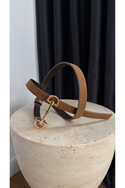 BİRCANÇİL كاميل جولد بإبزيم بينيرا جلد سويدي حزام