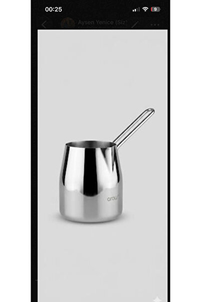 AROW Didim Çelik Kulplu Sütlük & Cezve N0:5 800ml