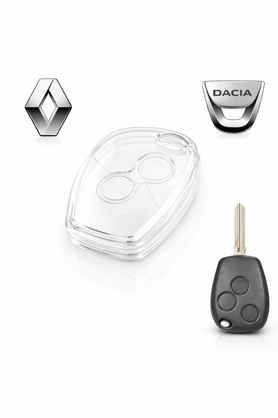 YıldızTuning Husă transparentă pentru chei Renault Scenic