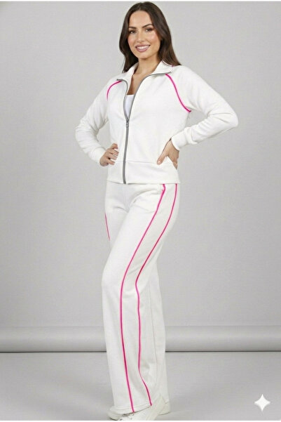 fiolin Modal Fabric Stripe Tracksuit Set