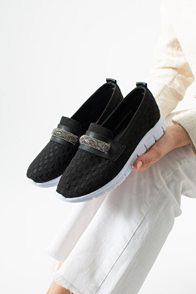 expres moda Tri̇ko Patterned Comfortable Women's Shoes