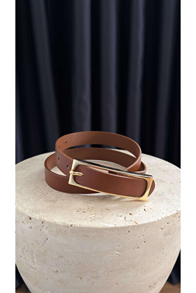 BİRCANÇİL Taba Kare Gold curea cu cataramă