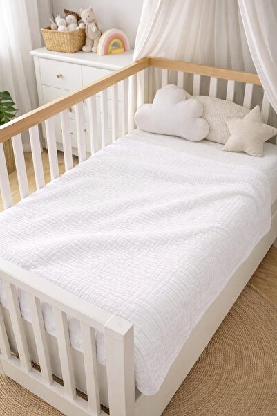 Sabia %100 Pamuk 4 Kat Müslin Bebek Pike & Örtü 100x160 cm