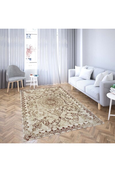 Ayduran Halı Vicenza Makinede Yıkanabilir Kaymaz Taban Dekoratif Modern Mutfa...