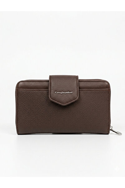 CENGİZ PAKEL Nova Medium Size Women's Wallet Brown-65316
