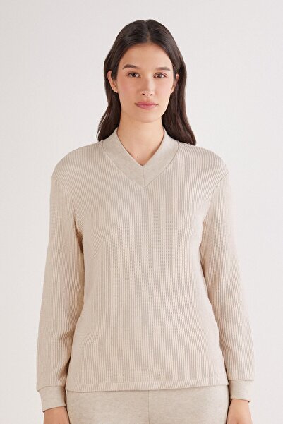 INTIMISSIMI Soft Tricot V-Neck Sweater