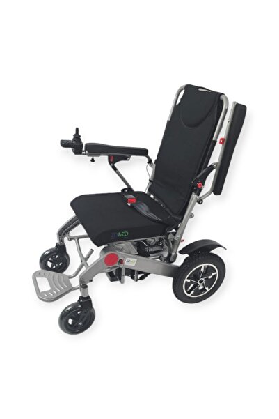 zidmed كرسي متحرك كهربائي قابل للطي يدويًا ببطارية ليثيوم 12Ah