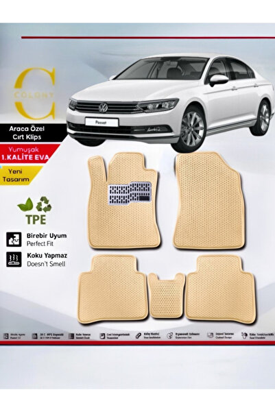 COLONY Volkswagen Passat B8 Hücreli Premium Eva Paspas Seti Tam Set Paspas Ta...
