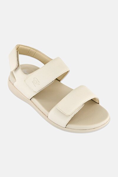 English Laundry Men Velcro Closure Sandals, Light Beige