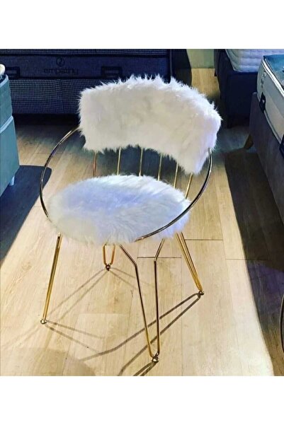 Has Grup Masa Sandalye İstanbul Modeli Peluş Tel Sandalye