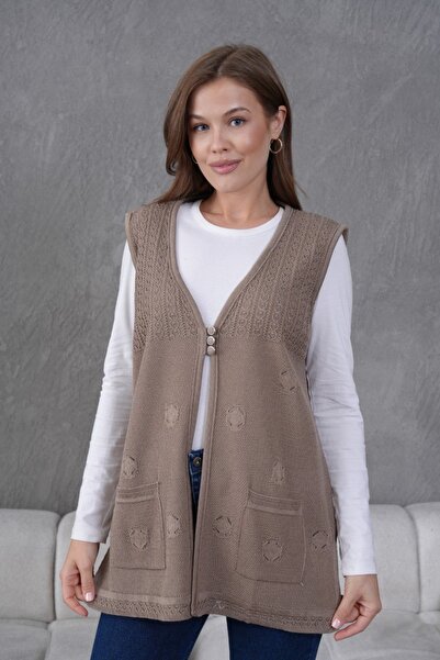 bessa butik Merserize Anne Örgü Yelek