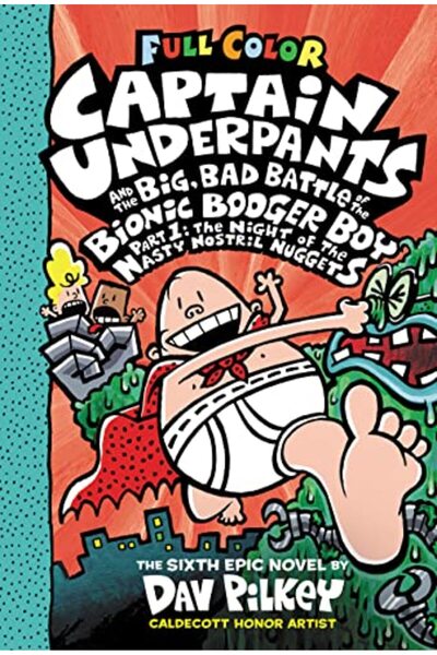 Scholastic Us كابتن أندربانتس #6 والمعركة الكبيرة والشريرة لفتى المخاط الآلي،...