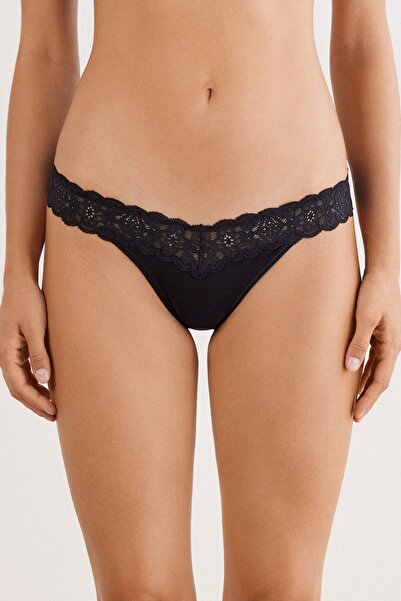 INTIMISSIMI سراويل داخلية برازيلية طراز الثمانينات دانتيل و قطن