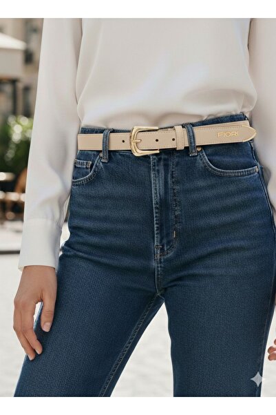 Fiori Bridge Buckle End Suit Women's Trouser Belt, Jacket Belt, Dress Belt, S...