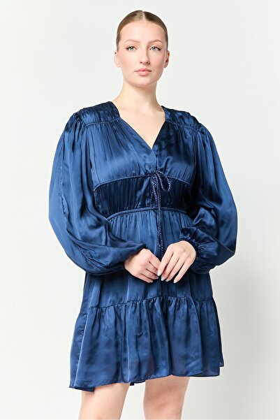 Maje Women Plain Mini Dress, Navy