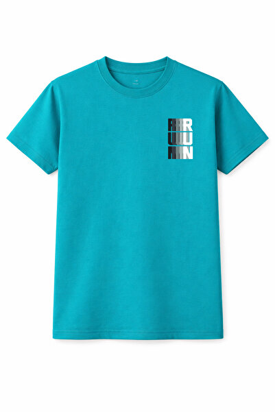 BEETON Unisex Oversized T-Shirt 100% Cotton Run Printed T-Shirt Crew Neck Cas...