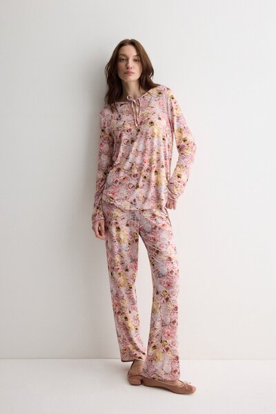 INTIMISSIMI I Bloom Patterned Fresh Bamboo Long Pajamas