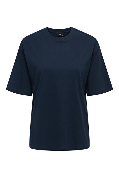 ONLY تي شيرت نسائي من JDY برقبة دائرية باللون الأزرق الداكن - 15366305