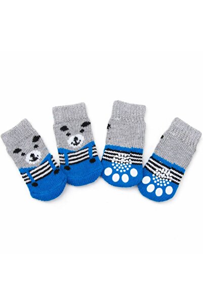 BLANIK Set of 4 non-slip socks for dogs, with silicone sole, paw protection