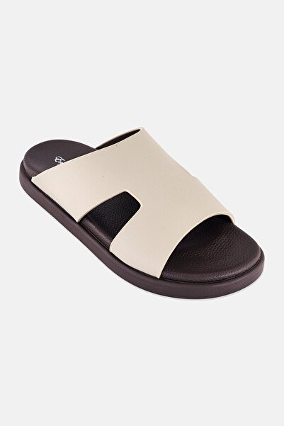 English Laundry Men Slip On Arabic Sandals, Dark Khaki