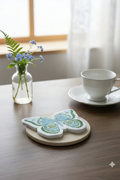 Kitchen Dream Kelebek Şeklinde Baskılı Tek Kullanımlık Peçeteler 20 Adet