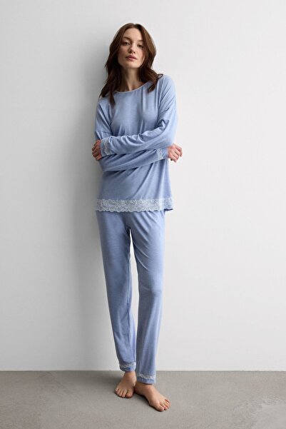 INTIMISSIMI Lace Pieces of Modal Long Pajamas