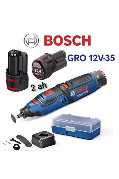 Bosch Gro 12V-35 Çok Fonksiyonlu Akülü El Aleti 2 Ah Çift Batarya