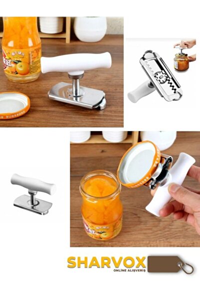 Sharvox Deschizător de capace de borcane metalice – Deschizător practic și re...