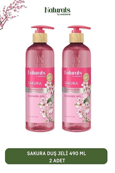 Naturals By Watsons Sakura Duş Jeli 490 ml 2 Adet