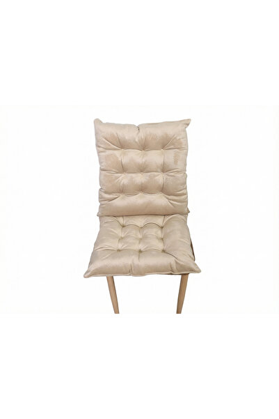 My Home جلسة ظهر مخملية تصميم مبطن مقاس 49*99