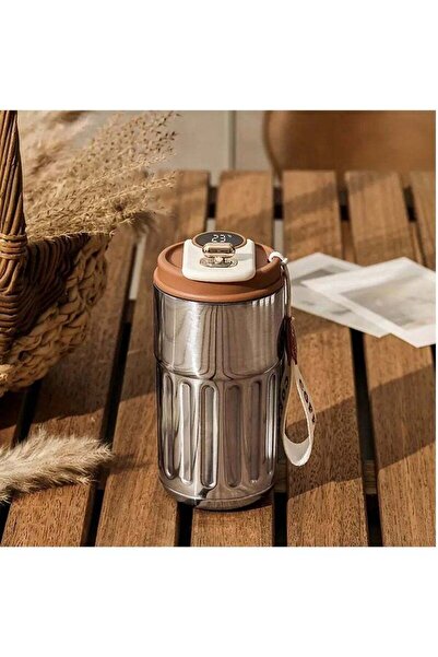 Arabest Travel Mug With Temperature Display, Portable Coffee Cups,Leakproof T...