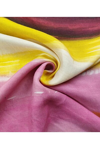 Kumaş Parça TELALI Roz Galben Bordeaux Portocaliu Colorat in viscoză Țesătură...