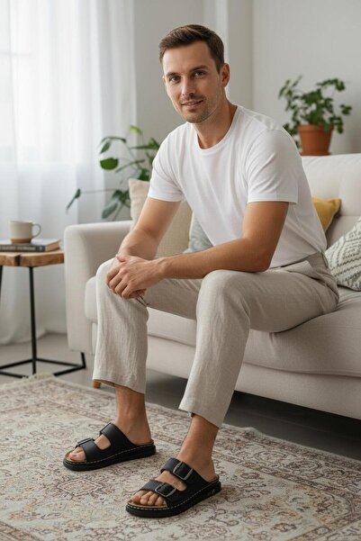 mustey Soft Leather Orthopedic Stretchy Sole Adjustable Suitable for Daily Us...