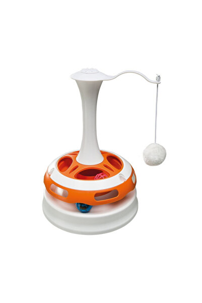 Ferplast Tornado Döner Piramit İnteraktif Kedi Oyuncağı 34 cm – Zeka ve Aktiv...