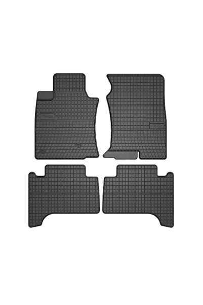 OMC Set of 4 rubber mats compatible with Toyota Land Cruiser 150 Prado 2009->