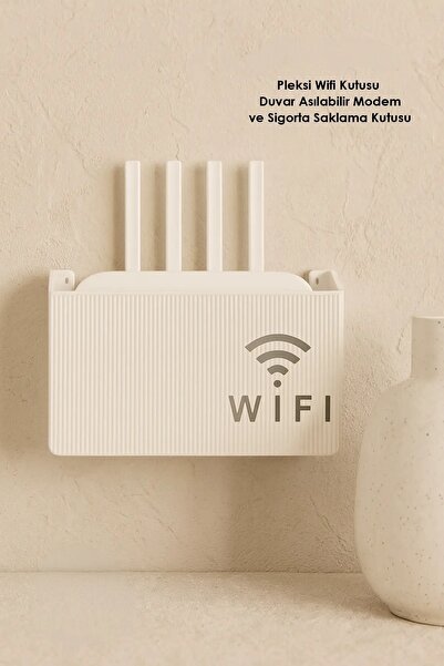 HB LİFE Pleksi Wifi Kutusu | Duvar Asılabilir Modem ve Sigorta Saklama Kutusu...