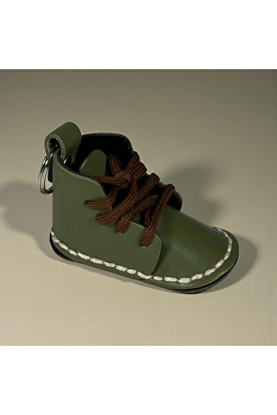 Zey-Al Mini Boat Shaped Leather Keychain |   Handmade Shoes Figured Keychain