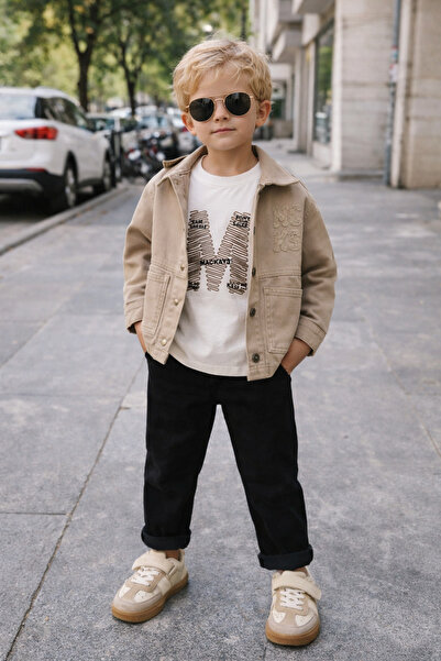 Elefantejr Premium gabardine jacket pants t-shirt 3-piece set