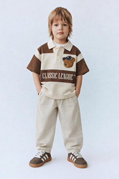 Elefantejr La'Ciel Polo Collar Teddy Bear Tshirt