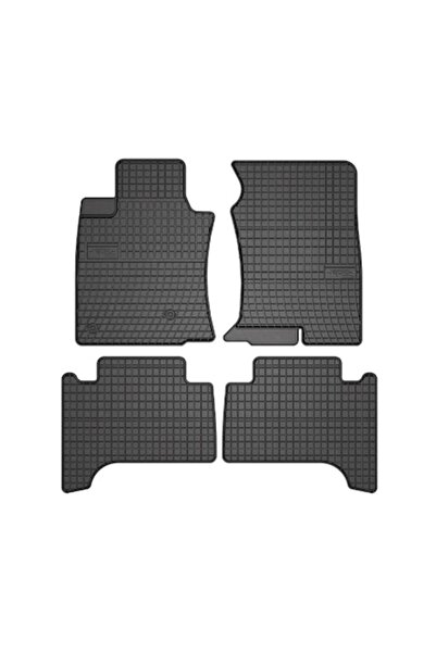 OMC Set of 4 rubber mats compatible with Toyota Land Cruiser 120 2002-2009
