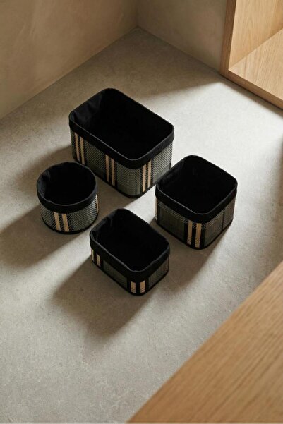 ACAR Bamboo 4-Piece Basket Set Green