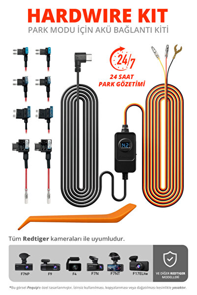 CONOCER Redtiger Uyumlu (TYPE-C) Park Modu Akü Bağlantı Kablo Kiti / Hardwire...